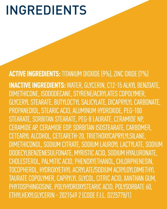 CeraVe Hydrating Mineral Sunscreen Face SPF 50 75ml (2.5 fl. oz.)