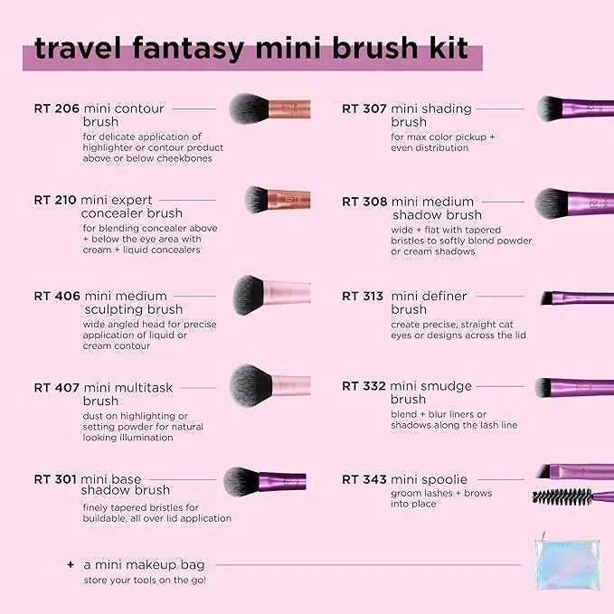 Real Techniques Travel Fantasy Mini Brush Set