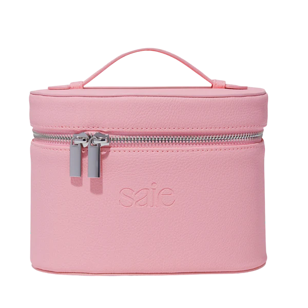 Saie mini vanity case in Baby pink