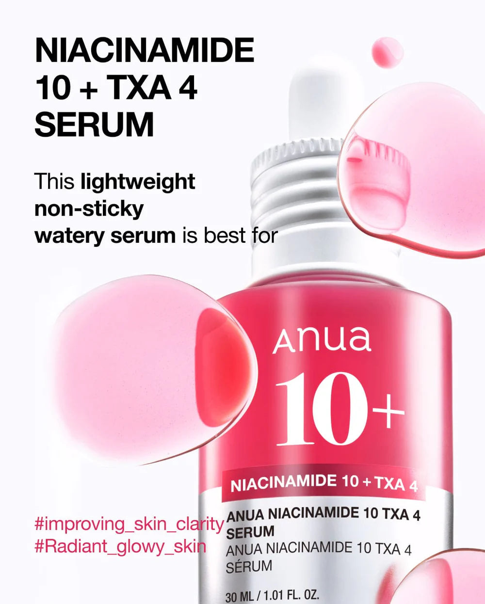 ANUA NIACINAMIDE 10%+TXA 4% Serum