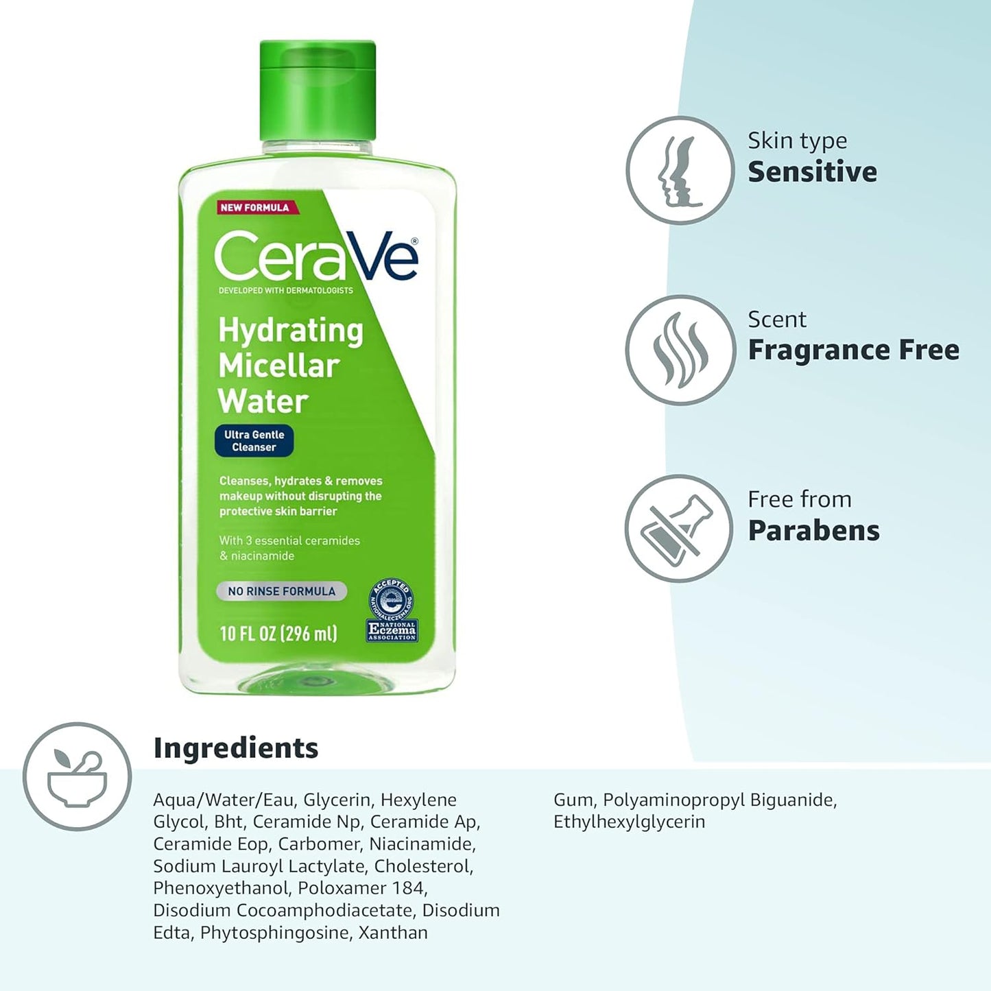 CeraVe Hydrating Micellar Cleansing Water
