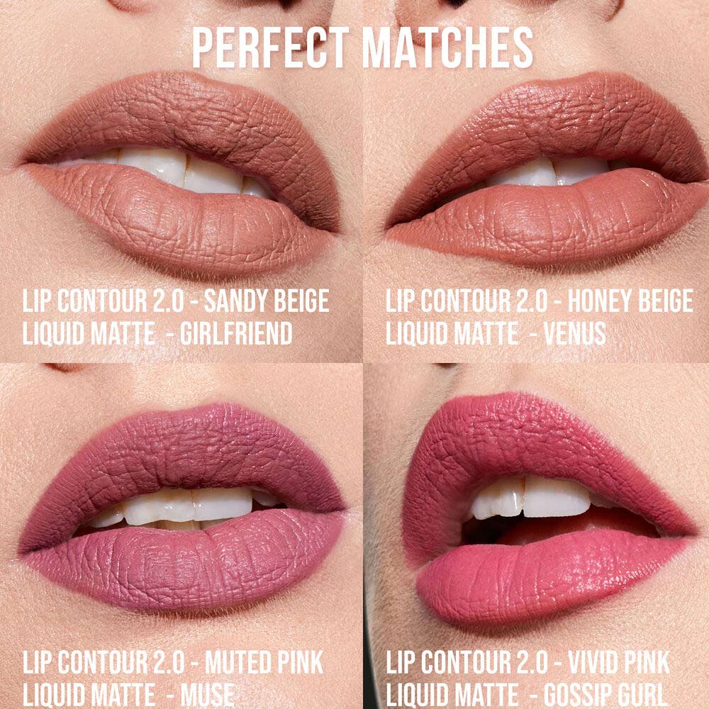 Huda Beauty Lip Contour 2.0 Automatic Matte Lip Pencil - Factory Leftover UAE