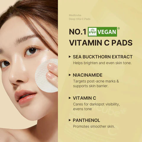 MEDICUBE DEEP VITA C FACIAL PADS 70 SHEETS
