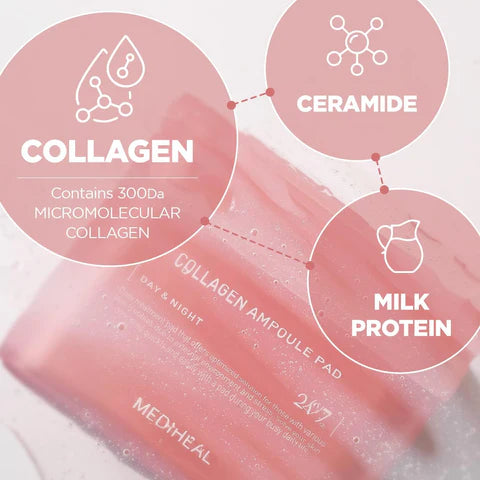 MEDIHEAL – COLLAGEN AMPOULE PAD 100 PADS