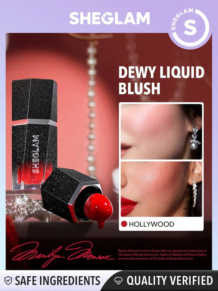 SHEGLAM Color Bloom Dewy Liquid Blush - Hollywood