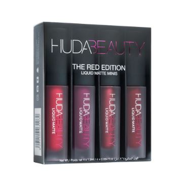 Huda Beauty The Red Edition Liquid Matte Minis Lipsticks