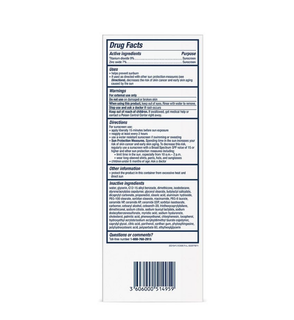 CeraVe Hydrating Mineral Sunscreen Face SPF 50 75ml (2.5 fl. oz.)