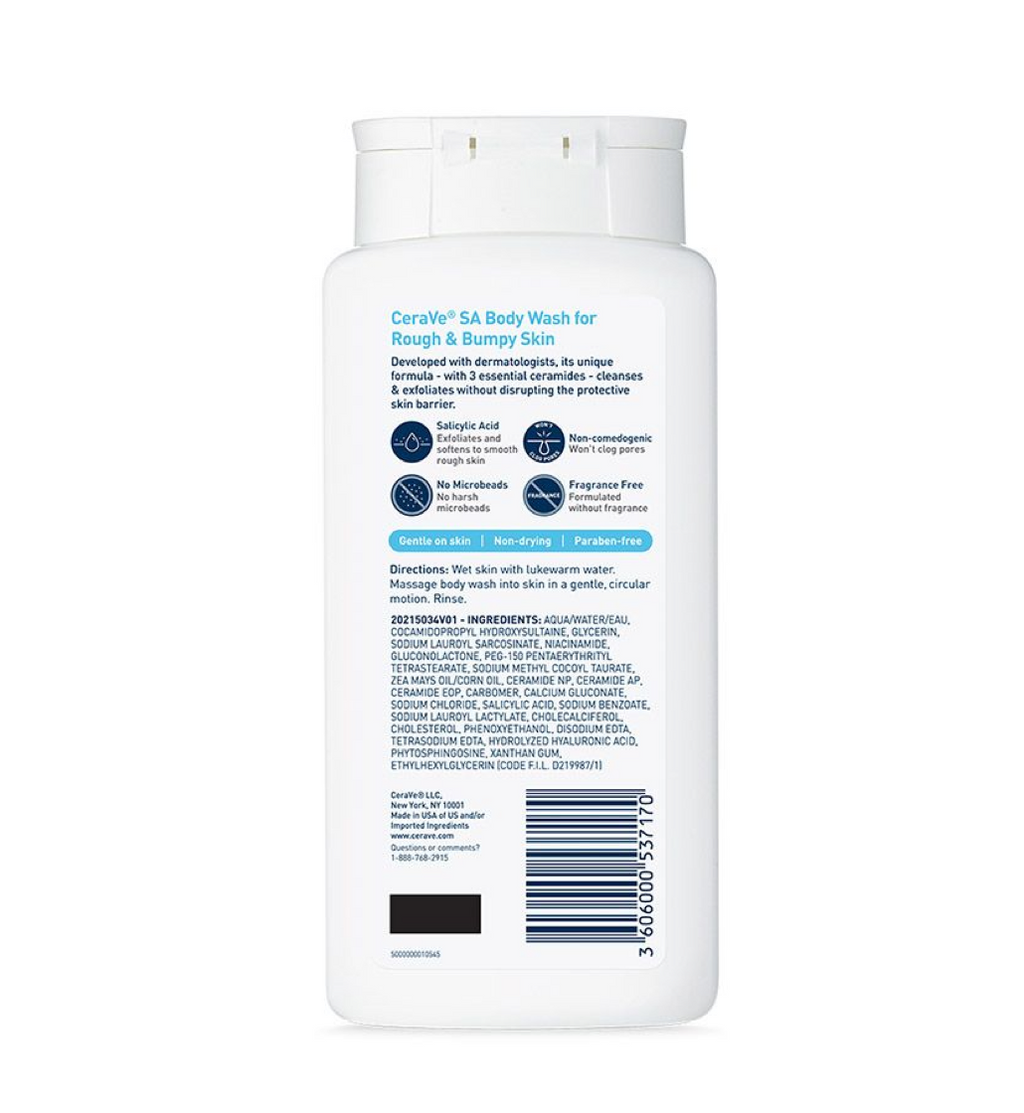 CeraVe SA Body Wash 296ml (10 fl. oz.)