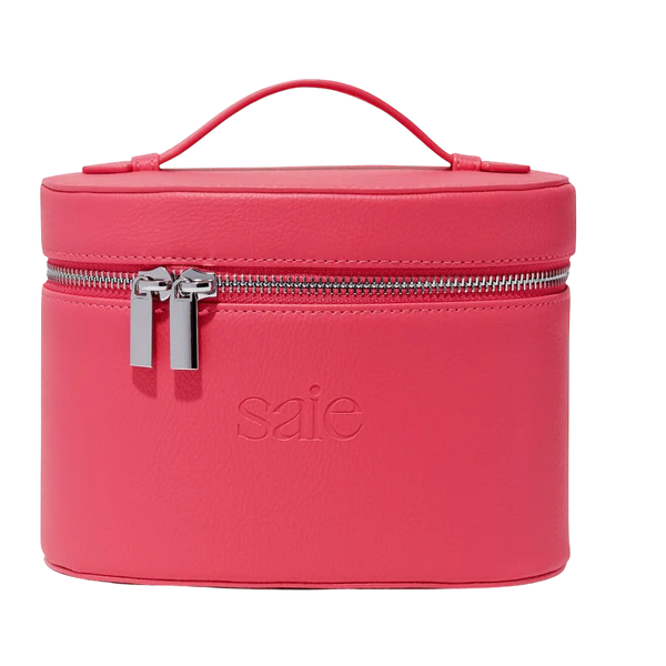 Saie vanity case in Hot pink