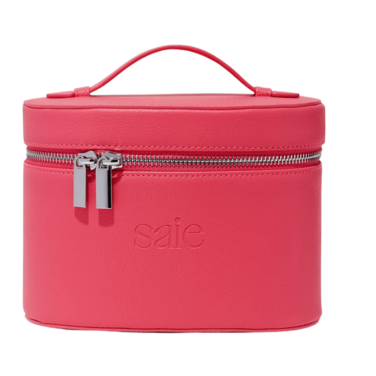 Saie vanity case in Hot pink