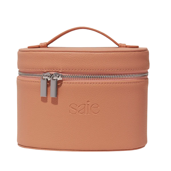 Saie vanity case in Peach Nude