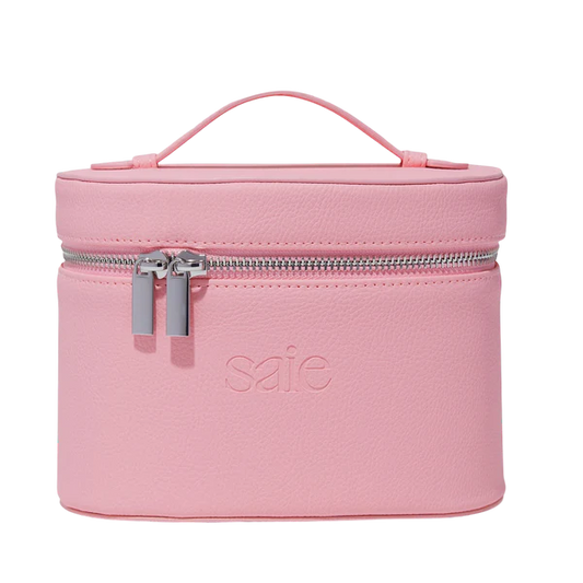 Saie mini vanity case in Baby pink
